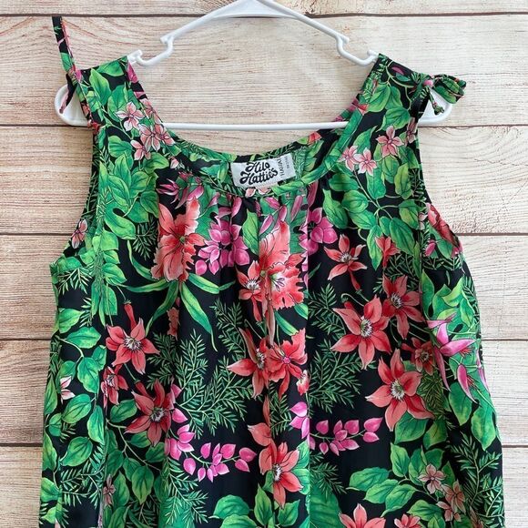 VINTAGE HILO HATTIE’S HAWAII MUMU IN TROPICAL FLORAL PRINT‎ - Picture 3 of 5